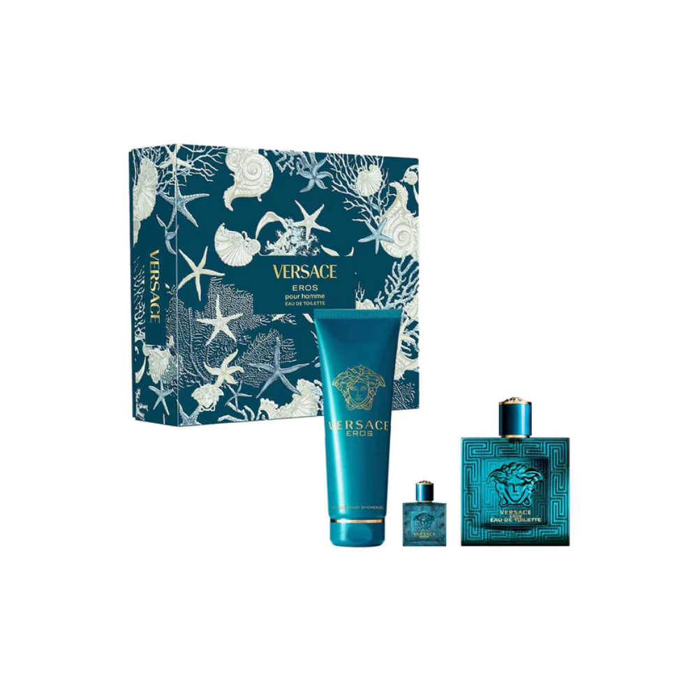 Versace Eros Men 100ML EDP + 5ml Mini + Gel